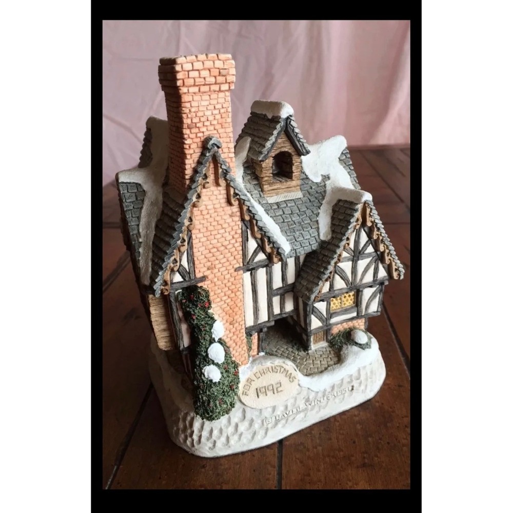VTG David Winter Cottages Scrooges School 1992 Christmas Carol Dickens RETIRED